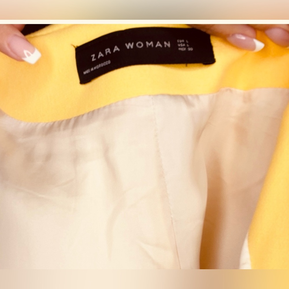 ZARA YELLOW BEAUTIFUL COAT - Picture 4 of 5